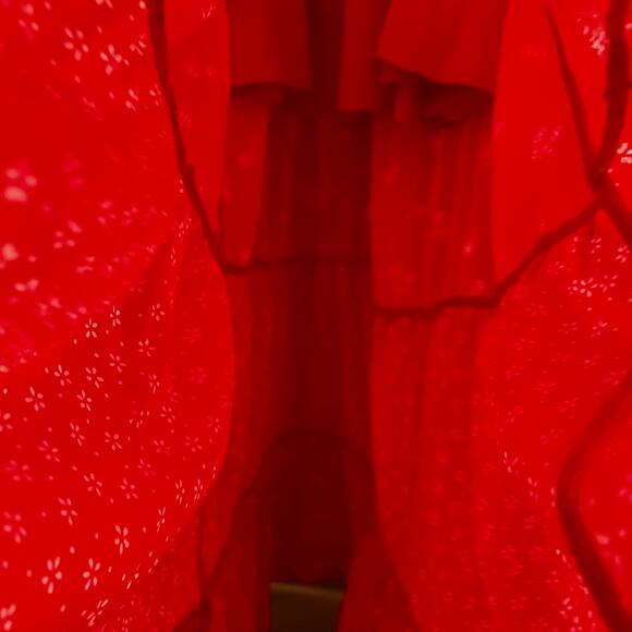 Altar'd State Women's XS Skirt Fleur Floral Maxi Red and Ivory NWT's $74 - Picture 13 of 16